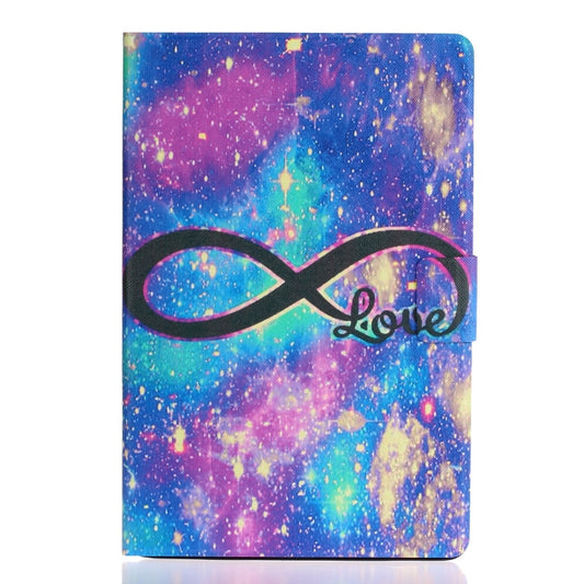 For Samsung Galaxy Tab A9 Voltage Coloured Drawing Smart PU Tablet Case with Sleep / Wake-up Function(LOVE) - Galaxy Tab A9 by buy2fix | Online Shopping UK | buy2fix
