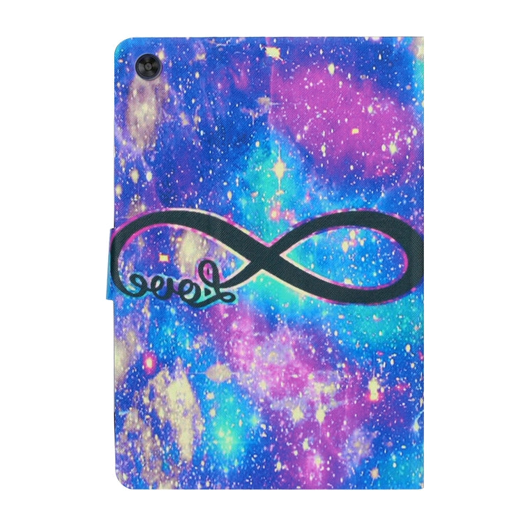 For Samsung Galaxy Tab A9 Voltage Coloured Drawing Smart PU Tablet Case with Sleep / Wake-up Function(LOVE) - Galaxy Tab A9 by buy2fix | Online Shopping UK | buy2fix