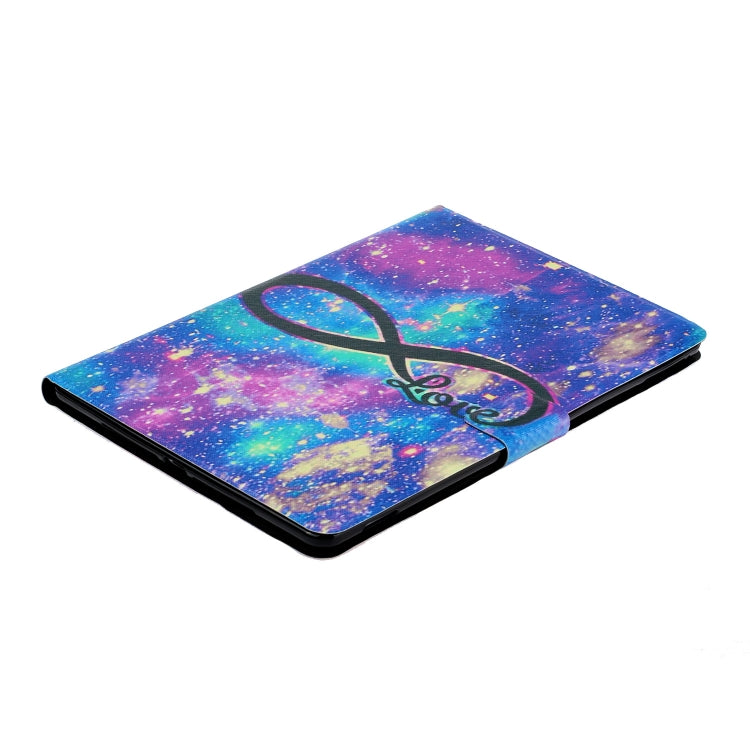 For Samsung Galaxy Tab A9 Voltage Coloured Drawing Smart PU Tablet Case with Sleep / Wake-up Function(LOVE) - Galaxy Tab A9 by buy2fix | Online Shopping UK | buy2fix