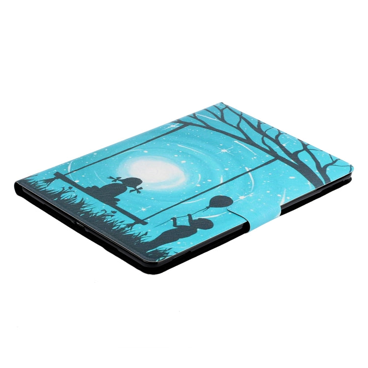For Samsung Galaxy Tab A9 Voltage Coloured Drawing Smart PU Tablet Case with Sleep / Wake-up Function(Lovers) - Galaxy Tab A9 by buy2fix | Online Shopping UK | buy2fix