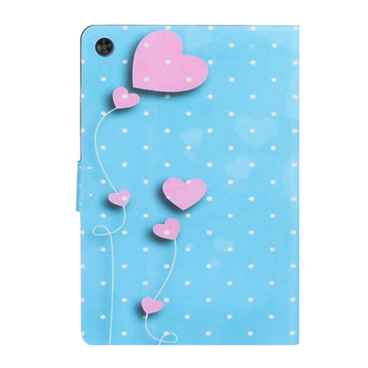 For Samsung Galaxy Tab A9 Voltage Coloured Drawing Smart PU Tablet Case with Sleep / Wake-up Function(Love Balloons) - Galaxy Tab A9 by buy2fix | Online Shopping UK | buy2fix
