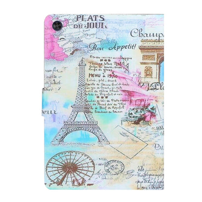 For Samsung Galaxy Tab A9 Voltage Coloured Drawing Smart PU Tablet Case with Sleep / Wake-up Function(Iron Tower) - Galaxy Tab A9 by buy2fix | Online Shopping UK | buy2fix