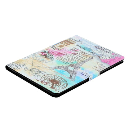 For Samsung Galaxy Tab A9 Voltage Coloured Drawing Smart PU Tablet Case with Sleep / Wake-up Function(Iron Tower) - Galaxy Tab A9 by buy2fix | Online Shopping UK | buy2fix