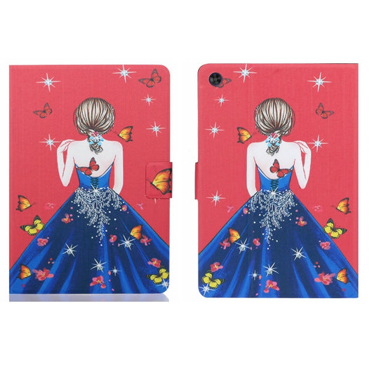 For Samsung Galaxy Tab A9+ Voltage Coloured Drawing Smart PU Tablet Case with Sleep / Wake-up Function(Girl Back) - Galaxy Tab A9+ by buy2fix | Online Shopping UK | buy2fix