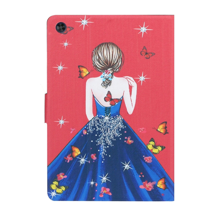 For Samsung Galaxy Tab A9+ Voltage Coloured Drawing Smart PU Tablet Case with Sleep / Wake-up Function(Girl Back) - Galaxy Tab A9+ by buy2fix | Online Shopping UK | buy2fix