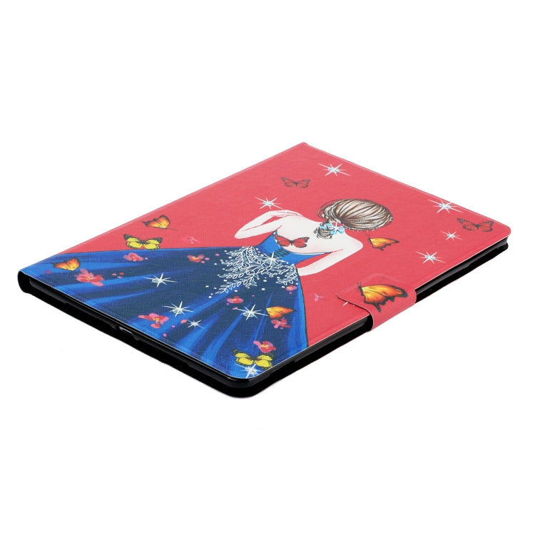 For Samsung Galaxy Tab A9+ Voltage Coloured Drawing Smart PU Tablet Case with Sleep / Wake-up Function(Girl Back) - Galaxy Tab A9+ by buy2fix | Online Shopping UK | buy2fix