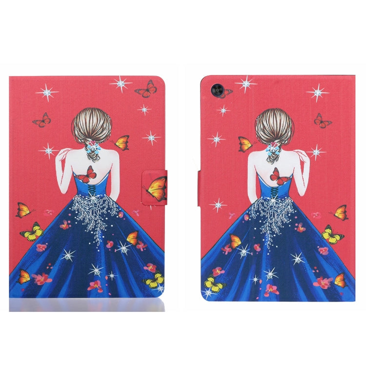 For Samsung Galaxy Tab A9 Voltage Coloured Drawing Smart PU Tablet Case with Sleep / Wake-up Function(Girl Back) - Galaxy Tab A9 by buy2fix | Online Shopping UK | buy2fix
