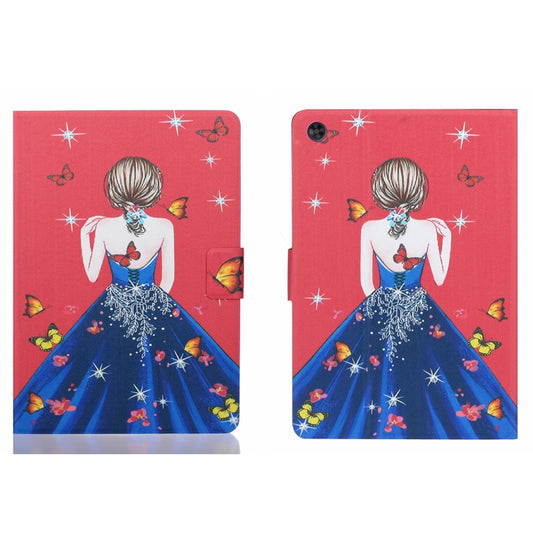 For Samsung Galaxy Tab A9 Voltage Coloured Drawing Smart PU Tablet Case with Sleep / Wake-up Function(Girl Back) - Galaxy Tab A9 by buy2fix | Online Shopping UK | buy2fix