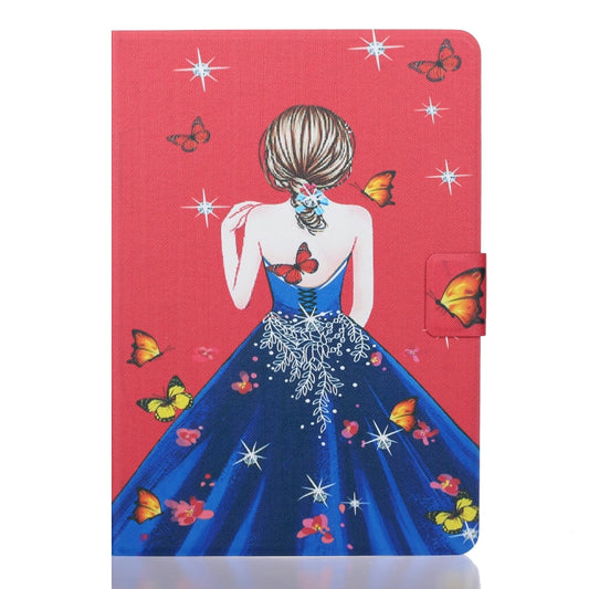 For Samsung Galaxy Tab A9 Voltage Coloured Drawing Smart PU Tablet Case with Sleep / Wake-up Function(Girl Back) - Galaxy Tab A9 by buy2fix | Online Shopping UK | buy2fix