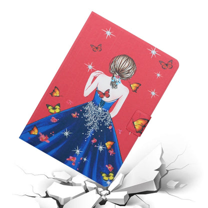 For Samsung Galaxy Tab A9 Voltage Coloured Drawing Smart PU Tablet Case with Sleep / Wake-up Function(Girl Back) - Galaxy Tab A9 by buy2fix | Online Shopping UK | buy2fix