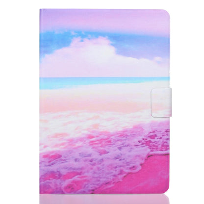 For Samsung Galaxy Tab A9 Voltage Coloured Drawing Smart PU Tablet Case with Sleep / Wake-up Function(Pink Beach) - Galaxy Tab A9 by buy2fix | Online Shopping UK | buy2fix