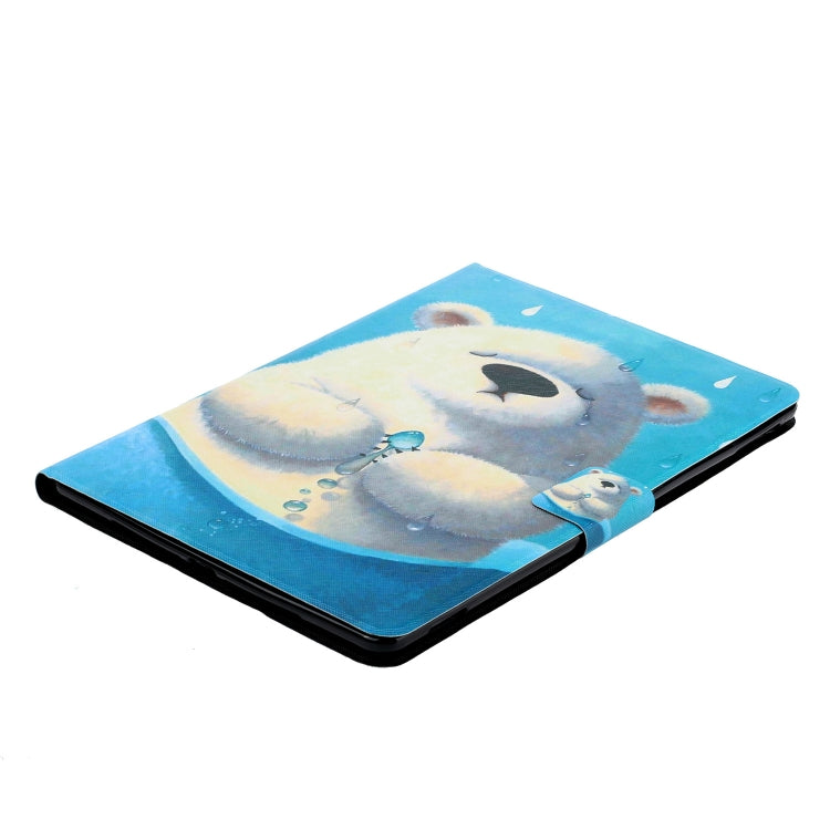 For Samsung Galaxy Tab A9 Voltage Coloured Drawing Smart PU Tablet Case with Sleep / Wake-up Function(Polar Bear) - Galaxy Tab A9 by buy2fix | Online Shopping UK | buy2fix