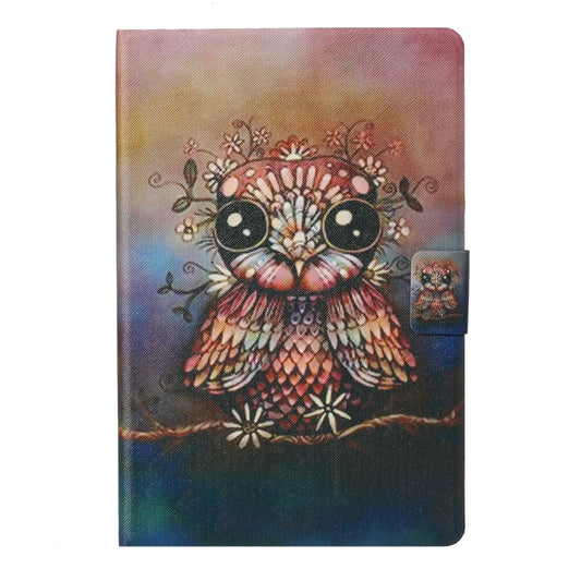 For Samsung Galaxy Tab A9+ Voltage Coloured Drawing Smart PU Tablet Case with Sleep / Wake-up Function(Owl) - Galaxy Tab A9+ by buy2fix | Online Shopping UK | buy2fix