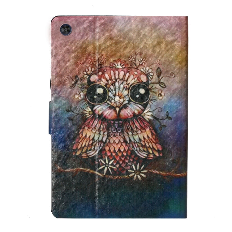 For Samsung Galaxy Tab A9+ Voltage Coloured Drawing Smart PU Tablet Case with Sleep / Wake-up Function(Owl) - Galaxy Tab A9+ by buy2fix | Online Shopping UK | buy2fix