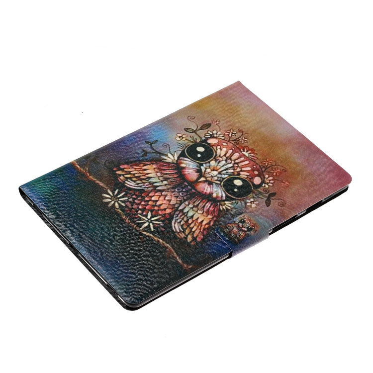 For Samsung Galaxy Tab A9+ Voltage Coloured Drawing Smart PU Tablet Case with Sleep / Wake-up Function(Owl) - Galaxy Tab A9+ by buy2fix | Online Shopping UK | buy2fix