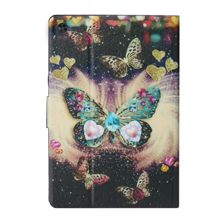 For Samsung Galaxy Tab A9+ Voltage Coloured Drawing Smart PU Tablet Case with Sleep / Wake-up Function(Butterflies) - Galaxy Tab A9+ by buy2fix | Online Shopping UK | buy2fix
