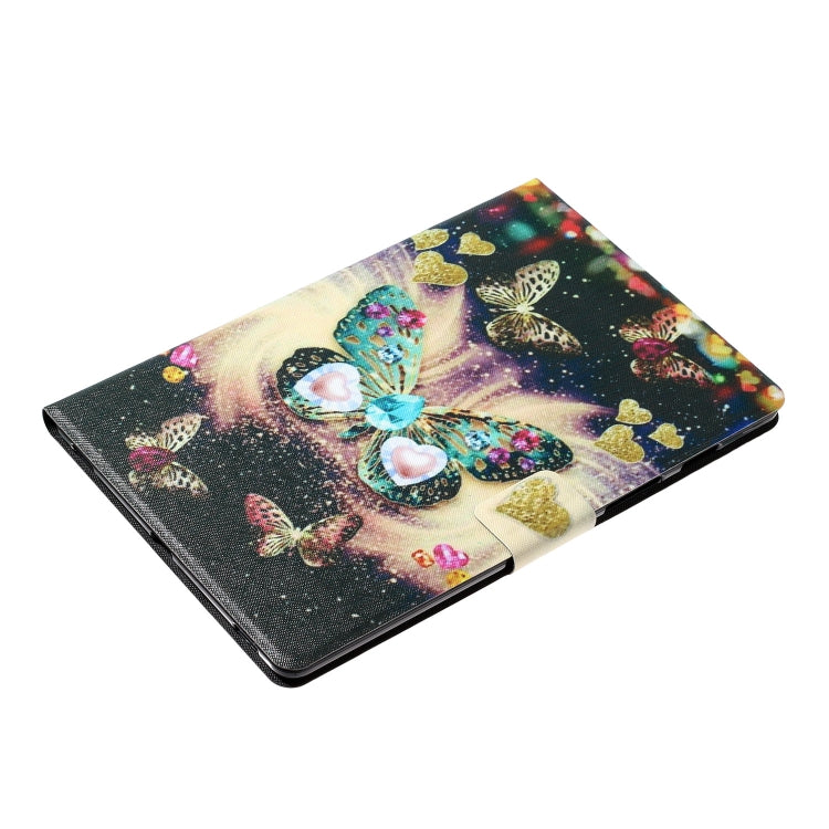 For Samsung Galaxy Tab A9+ Voltage Coloured Drawing Smart PU Tablet Case with Sleep / Wake-up Function(Butterflies) - Galaxy Tab A9+ by buy2fix | Online Shopping UK | buy2fix