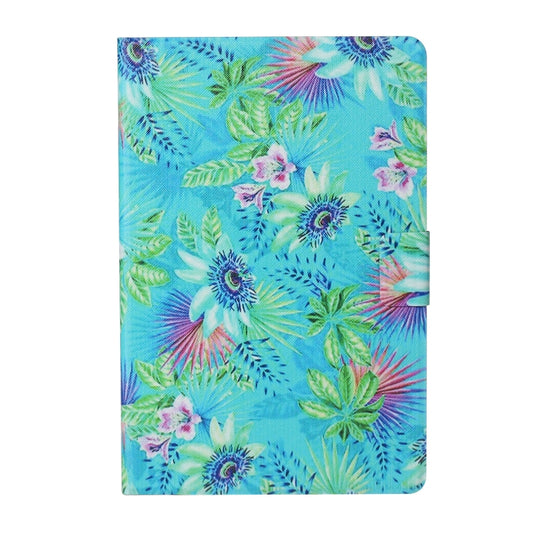 For Samsung Galaxy Tab A9+ Voltage Coloured Drawing Smart PU Tablet Case with Sleep / Wake-up Function(Flowers) - Galaxy Tab A9+ by buy2fix | Online Shopping UK | buy2fix