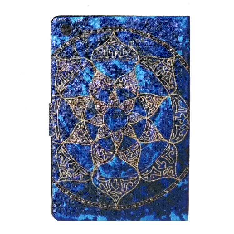 For Samsung Galaxy Tab A9+ Voltage Coloured Drawing Smart PU Tablet Case with Sleep / Wake-up Function(Blue Mandala) - Galaxy Tab A9+ by buy2fix | Online Shopping UK | buy2fix