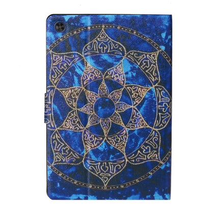 For Samsung Galaxy Tab A9+ Voltage Coloured Drawing Smart PU Tablet Case with Sleep / Wake-up Function(Blue Mandala) - Galaxy Tab A9+ by buy2fix | Online Shopping UK | buy2fix