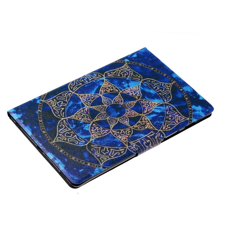 For Samsung Galaxy Tab A9+ Voltage Coloured Drawing Smart PU Tablet Case with Sleep / Wake-up Function(Blue Mandala) - Galaxy Tab A9+ by buy2fix | Online Shopping UK | buy2fix