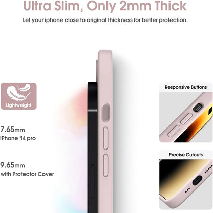 For iPhone 16 Pro Microfiber Liquid Silicone Shockproof Phone Case(Pink) by buy2fix