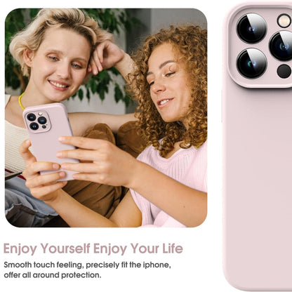 For iPhone 16 Pro Microfiber Liquid Silicone Shockproof Phone Case(Pink) by buy2fix