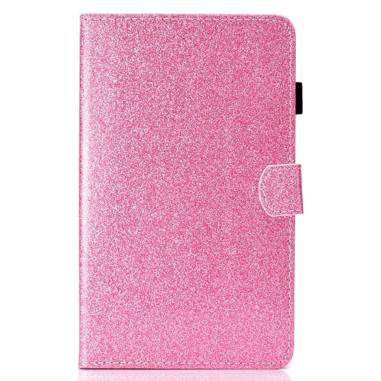 For Samsung Galaxy Tab A9+ Glitter Powder Smart PU Tablet Case with Sleep / Wake-up Function(Pink) - Galaxy Tab A9+ by buy2fix | Online Shopping UK | buy2fix