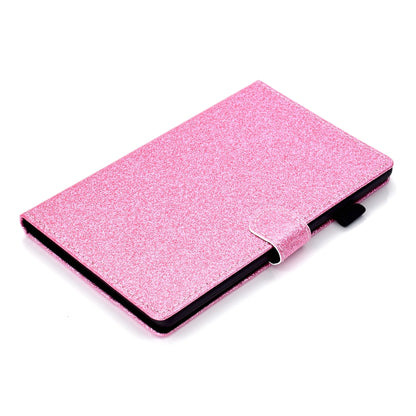 For Samsung Galaxy Tab A9+ Glitter Powder Smart PU Tablet Case with Sleep / Wake-up Function(Pink) - Galaxy Tab A9+ by buy2fix | Online Shopping UK | buy2fix