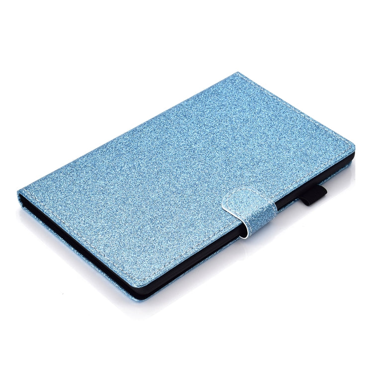 For Samsung Galaxy Tab A9+ Glitter Powder Smart PU Tablet Case with Sleep / Wake-up Function(Blue) - Galaxy Tab A9+ by buy2fix | Online Shopping UK | buy2fix