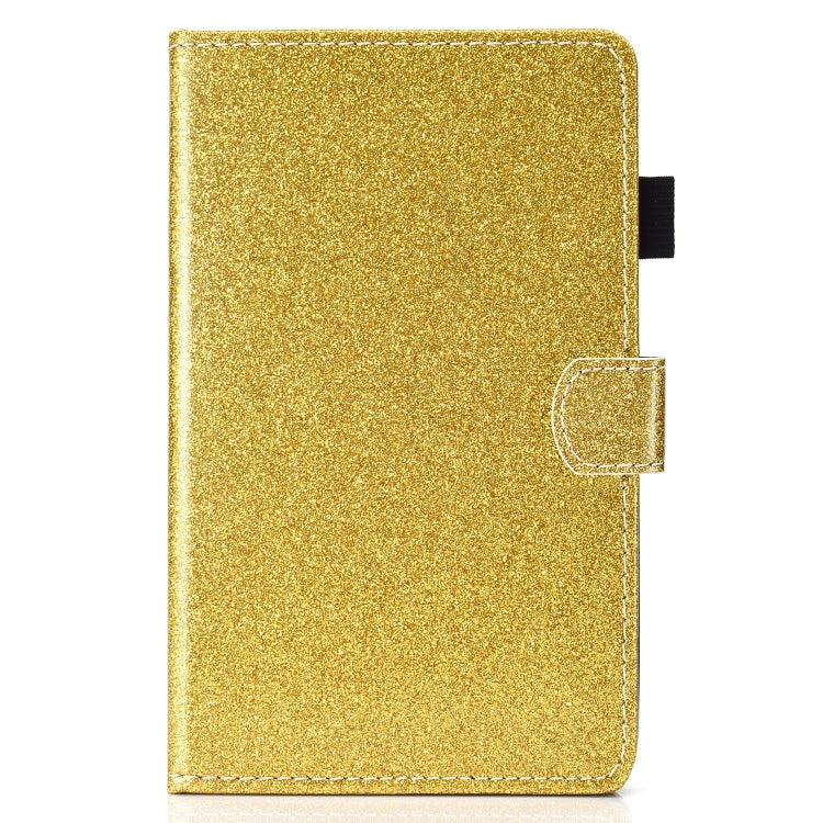 For Samsung Galaxy Tab A9+ Glitter Powder Smart PU Tablet Case with Sleep / Wake-up Function(Gold) - Galaxy Tab A9+ by buy2fix | Online Shopping UK | buy2fix