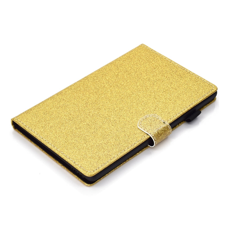 For Samsung Galaxy Tab A9+ Glitter Powder Smart PU Tablet Case with Sleep / Wake-up Function(Gold) - Galaxy Tab A9+ by buy2fix | Online Shopping UK | buy2fix
