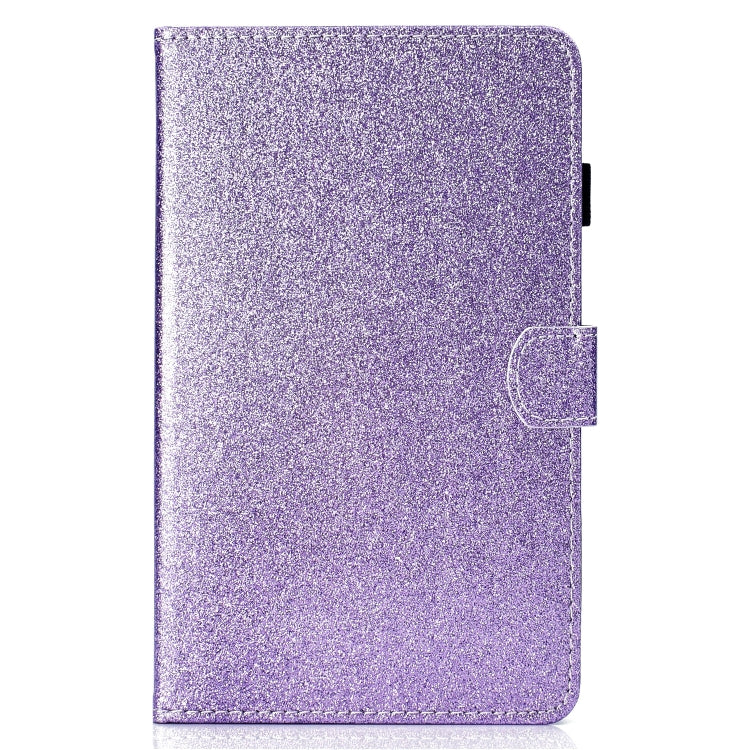 For Samsung Galaxy Tab A9 Glitter Powder Smart PU Tablet Case with Sleep / Wake-up Function(Purple) - Galaxy Tab A9 by buy2fix | Online Shopping UK | buy2fix