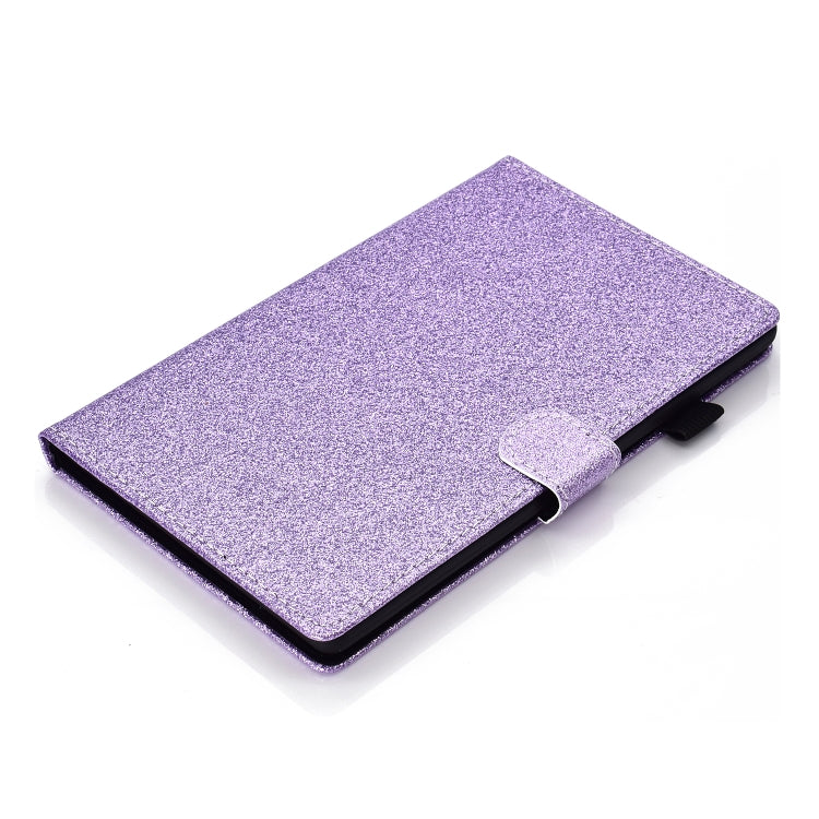 For Samsung Galaxy Tab A9 Glitter Powder Smart PU Tablet Case with Sleep / Wake-up Function(Purple) - Galaxy Tab A9 by buy2fix | Online Shopping UK | buy2fix