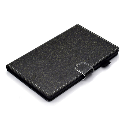 For Samsung Galaxy Tab A9 Glitter Powder Smart PU Tablet Case with Sleep / Wake-up Function(Black) - Galaxy Tab A9 by buy2fix | Online Shopping UK | buy2fix