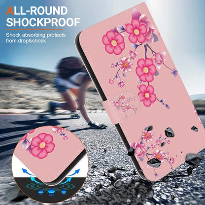 For Xiaomi Redmi K70E / Poco X6 Pro Crystal Texture Colored Drawing Leather Phone Case(Cherry Blossoms) - Xiaomi Cases by buy2fix | Online Shopping UK | buy2fix