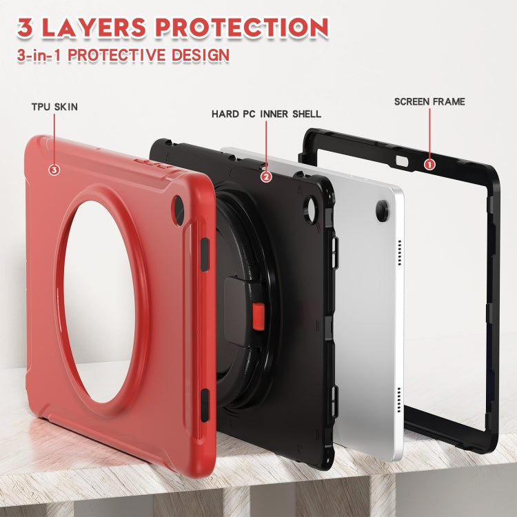 For Samsung Galaxy Tab A9+ Shockproof TPU + PC Protective Tablet Case(Red) - Galaxy Tab A9+ by buy2fix | Online Shopping UK | buy2fix