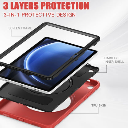 For Samsung Galaxy Tab A9+ Shockproof TPU + PC Protective Tablet Case(Red) - Galaxy Tab A9+ by buy2fix | Online Shopping UK | buy2fix