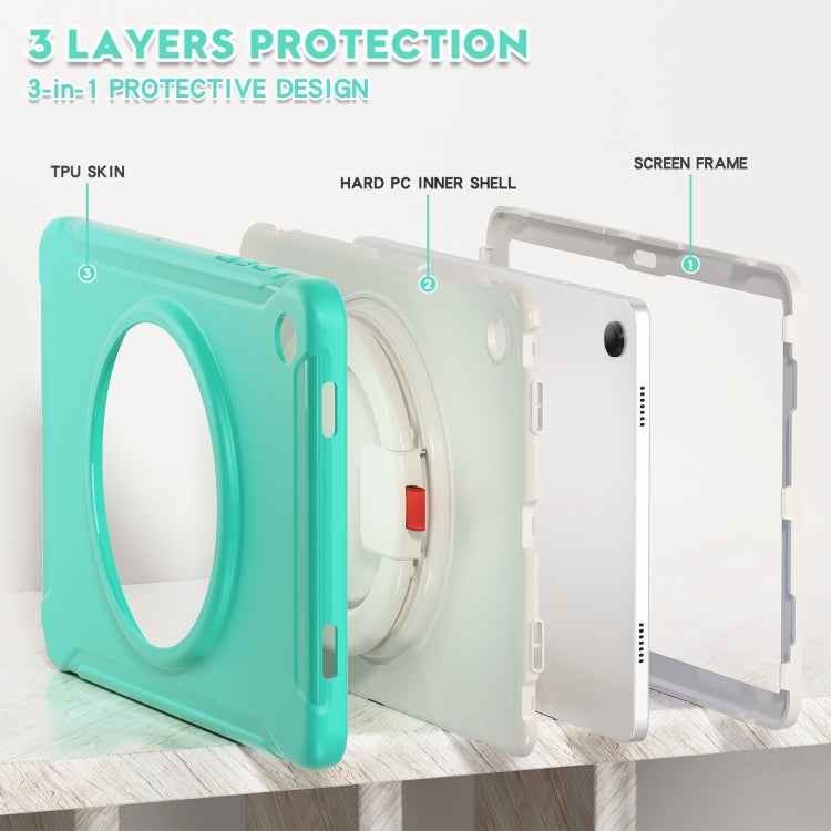 For Samsung Galaxy Tab A9+ Shockproof TPU + PC Protective Tablet Case(Mint Green) - Galaxy Tab A9+ by buy2fix | Online Shopping UK | buy2fix