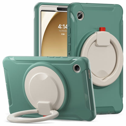 For Samsung Galaxy Tab A9 / Tab A11 Shockproof TPU + PC Protective Tablet Case(Emmerald Green) by buy2fix