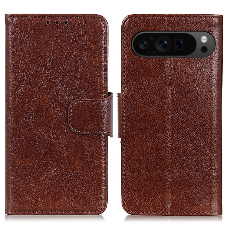 For Google Pixel 9 Pro Nappa Texture Horizontal Flip Leather Phone Case(Brown) by buy2fix