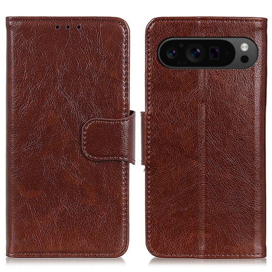 For Google Pixel 9 Pro Nappa Texture Horizontal Flip Leather Phone Case(Brown) by buy2fix
