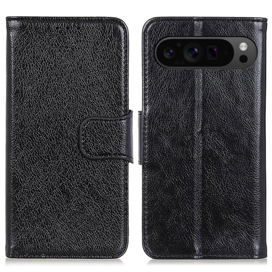 For Google Pixel 9 Pro Nappa Texture Horizontal Flip Leather Phone Case(Black) by buy2fix