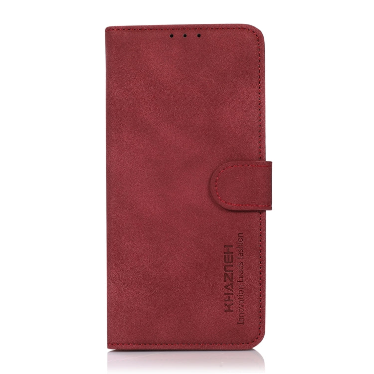 For Google Pixel 9 Pro KHAZNEH Matte Texture Leather Phone Case(Red) by buy2fix