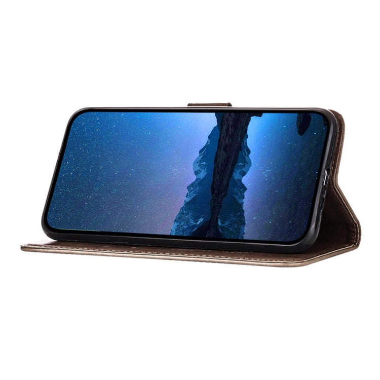 For Motorola Edge 50 Pro Embossed Butterfly Leather Phone Case(Grey) by buy2fix