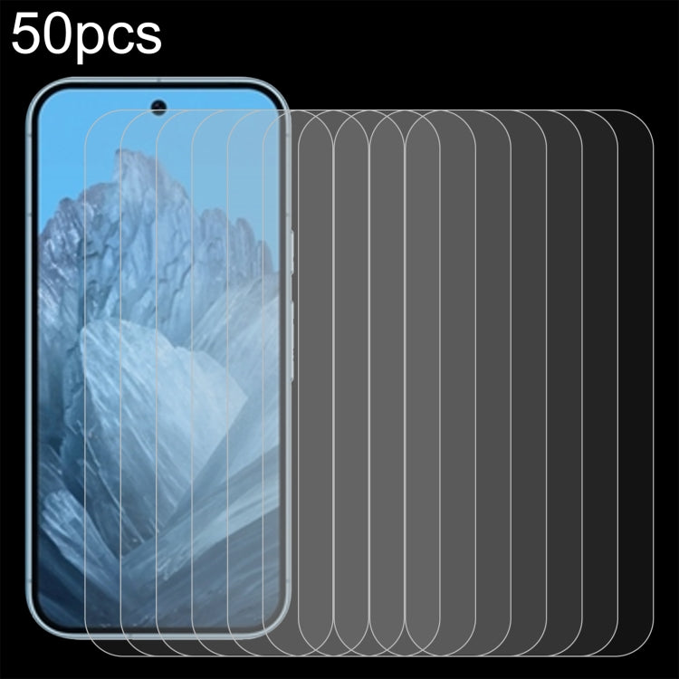 For Google Pixel 9 50pcs 0.26mm 9H 2.5D Tempered Glass Film by buy2fix