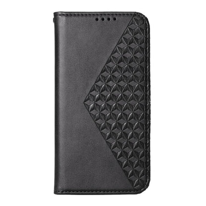 For iPhone Air Cubic Grid Calf Texture Magnetic Leather Phone Case(Black) - iPhone Air Cases by buy2fix | Online Shopping UK | buy2fix