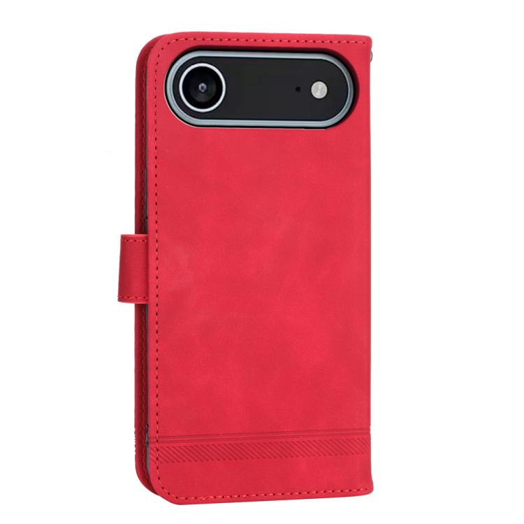 For iPhone Air Dierfeng Dream Line TPU Hybrid PU Leather Phone Case(Red) - iPhone Air Cases by buy2fix | Online Shopping UK | buy2fix