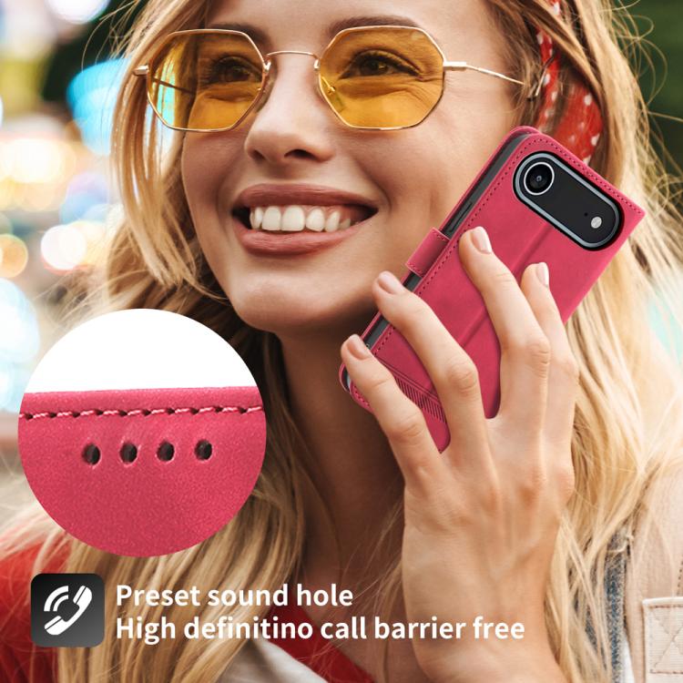 For iPhone Air Dierfeng Dream Line TPU Hybrid PU Leather Phone Case(Red) - iPhone Air Cases by buy2fix | Online Shopping UK | buy2fix