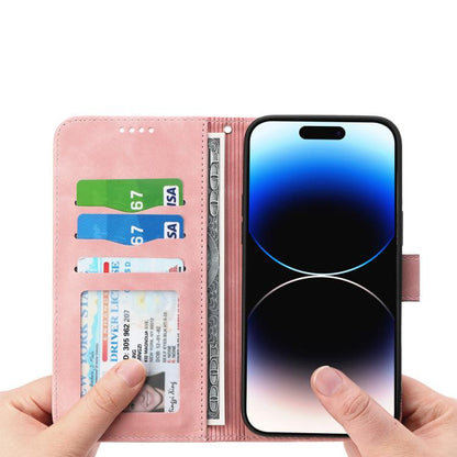 For iPhone Air Dierfeng Dream Line TPU Hybrid PU Leather Phone Case(Pink) - iPhone Air Cases by buy2fix | Online Shopping UK | buy2fix